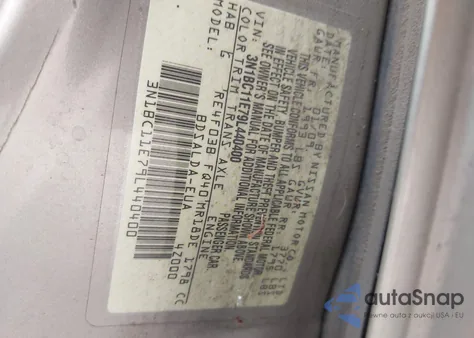 2009 Nissan Versa 1.8S из США, поврежденный, VIN 3N1BC11E79L440400